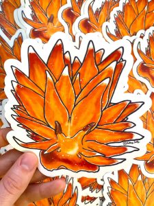 Getting Salty Stickers Orange Dirona Nudi