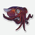 Getting Salty Stickers Mini Stubby Squid - Image 2
