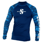 Scubapro UPF50 Mens Long Sleeve Rash Guard Aegean