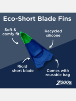 Zoggs Short Blade Eco Swim Fins - Image 3